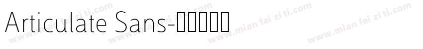 Articulate Sans字体转换